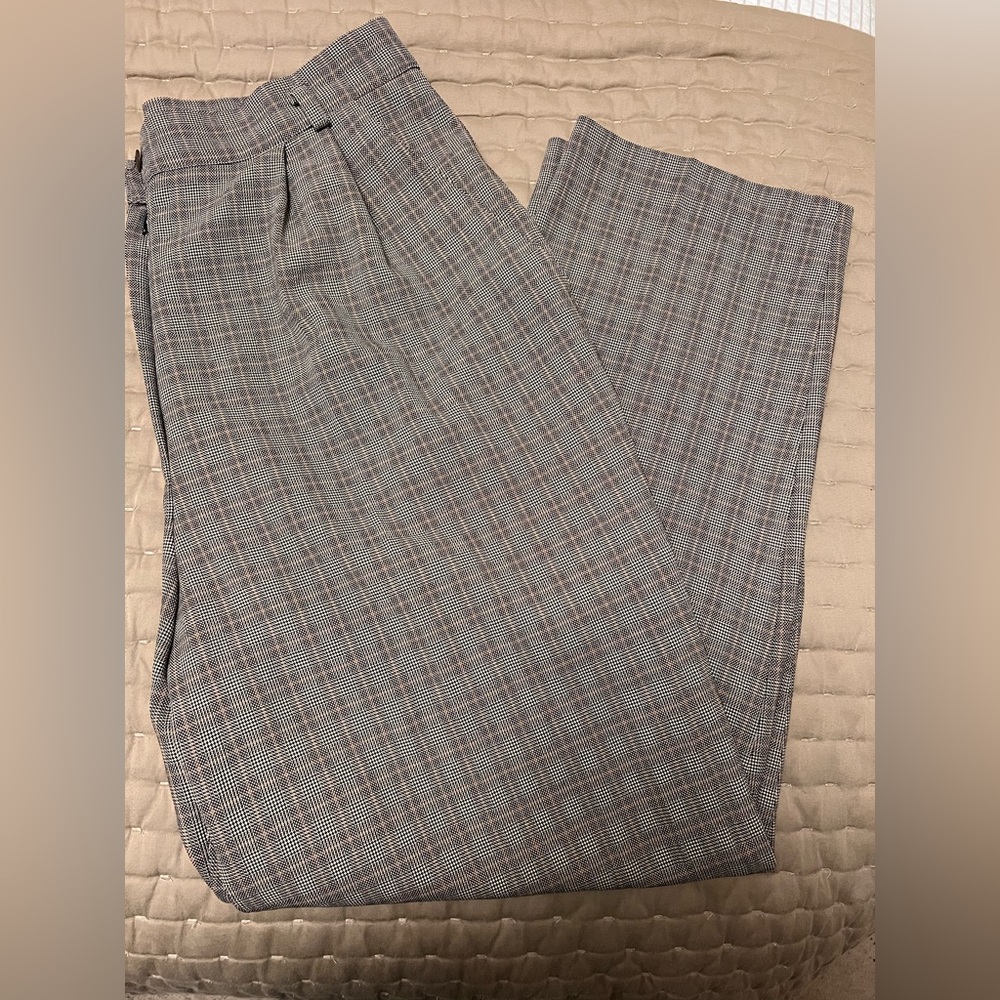 Vintage Women’s Maurice’s Black & Tan Checkered Pants Size 12